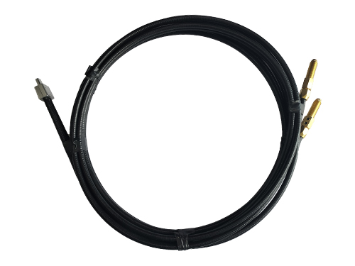 ファイバーレーザー用 アルミ用ダブルワイヤーケーブル(5M、樹脂ライナー入)