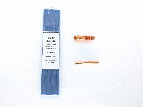 薄板TIG溶接用φ0.5mmタングステン電極セット